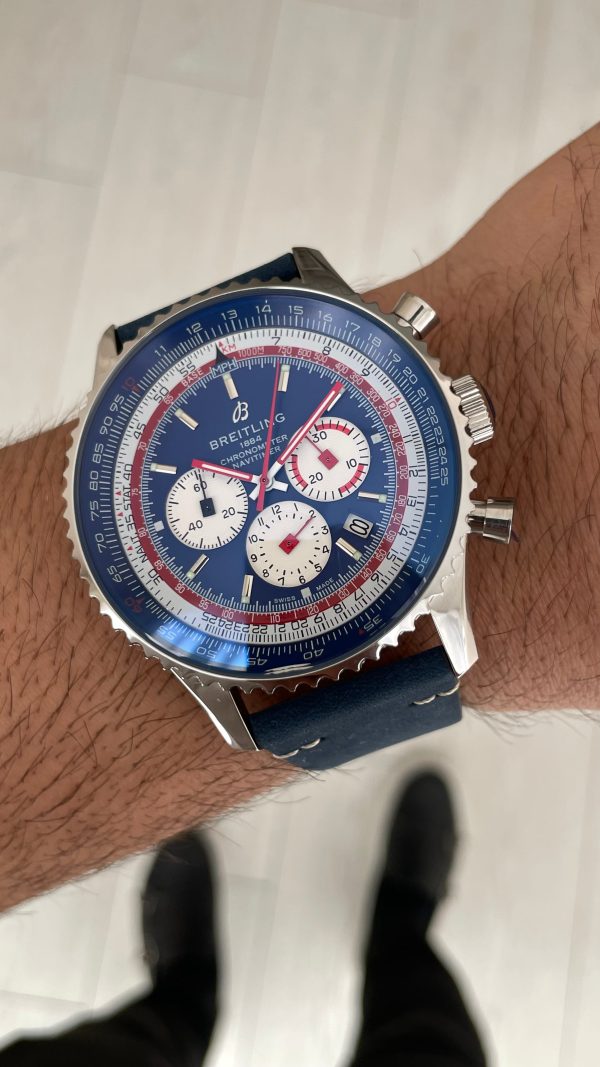 Breitling Navitimer Pan Am B01 Chronograph AB0121 43mm Mavi Kadran