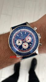Breitling Navitimer Pan Am B01 Chronograph AB0121 43mm Mavi Kadran