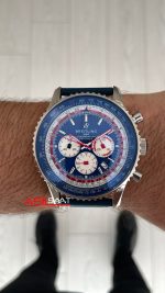Breitling Navitimer Pan Am B01 Chronograph AB0121 43mm Mavi Kadran
