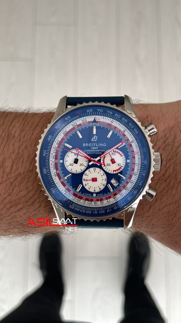 Breitling Navitimer Pan Am B01 Chronograph AB0121 43mm Mavi Kadran