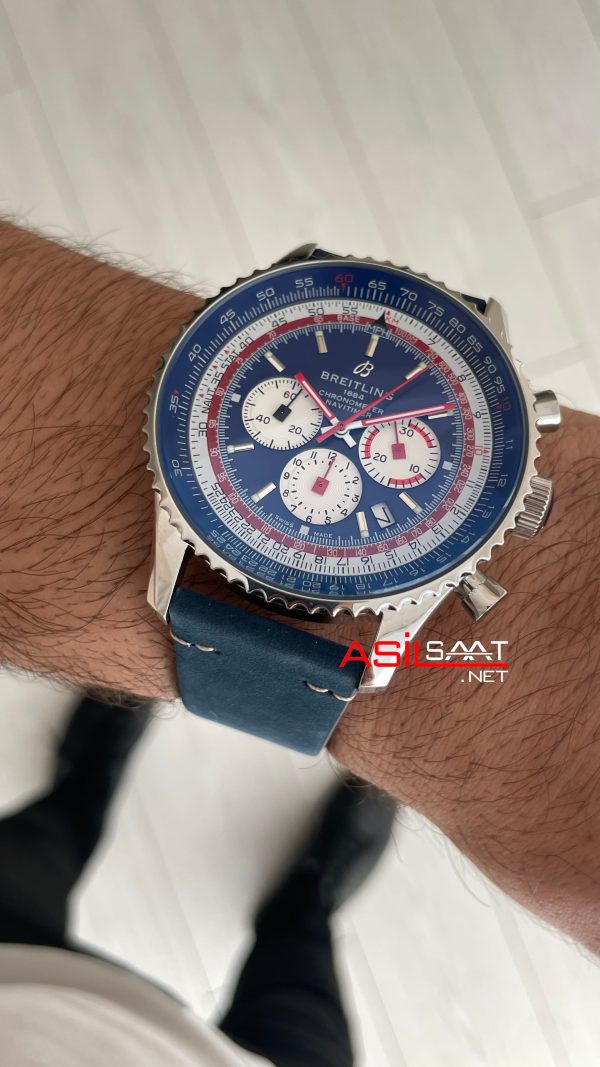 Breitling Navitimer Pan Am B01 Chronograph AB0121 43mm Mavi Kadran