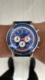 Breitling Navitimer Pan Am B01 Chronograph AB0121 43mm Mavi Kadran
