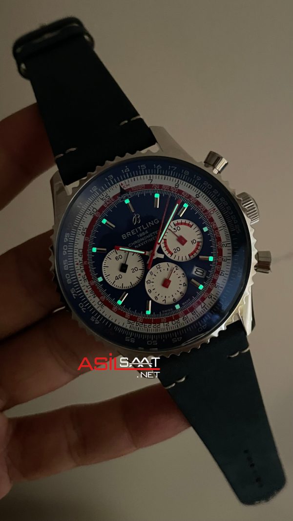 Breitling Navitimer Pan Am B01 Chronograph AB0121 43mm Mavi Kadran