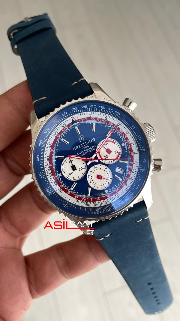 Breitling Navitimer Pan Am B01 Chronograph AB0121 43mm Mavi Kadran