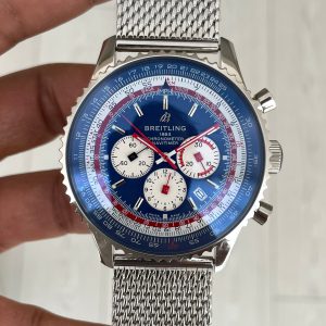 Breitling Navitimer Pan Am B01 Chronograph Mavi AB01212B1C1A1 43mm Replika Saat
