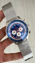 Breitling Navitimer Pan Am B01 Chronograph Mavi AB01212B1C1A1 43mm Replika Saat