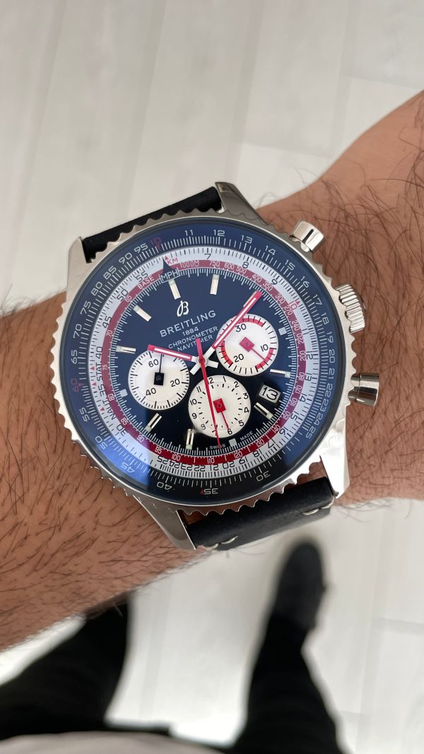 Breitling Navitimer Swiss Air Edition B01 Chronograph AB0121 43mm Replika Saat Breitling Navitimer Swiss Air Edition B01 Chronograph AB0121 43mm Replika Saat