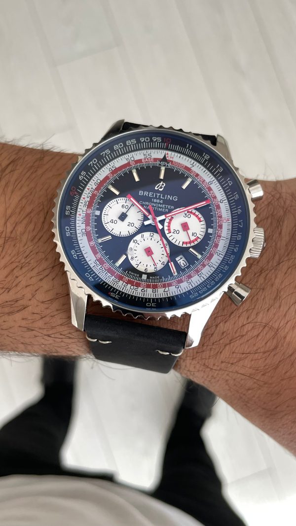 Breitling Navitimer Swiss Air Edition B01 Chronograph AB0121 43mm Replika Saat Breitling Navitimer Swiss Air Edition B01 Chronograph AB0121 43mm Replika Saat