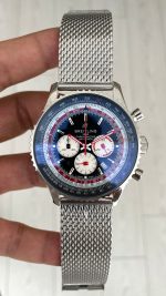 Breitling Navitimer Swiss Air Edition B01 Chronograph Siyah AB0121 43mm Replika Saat