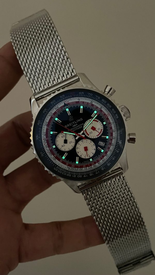Breitling Navitimer Swiss Air Edition B01 Chronograph Siyah AB0121 43mm Replika Saat Breitling Navitimer Swiss Air Edition B01 Chronograph Siyah AB0121 43mm Replika Saat