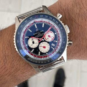 Breitling Navitimer Swiss Air Edition B01 Chronograph Siyah AB0121 43mm Replika Saat