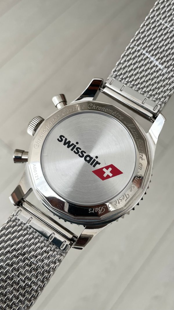 Breitling Navitimer Swiss Air Edition B01 Chronograph Siyah AB0121 43mm Replika Saat Breitling Navitimer Swiss Air Edition B01 Chronograph Siyah AB0121 43mm Replika Saat