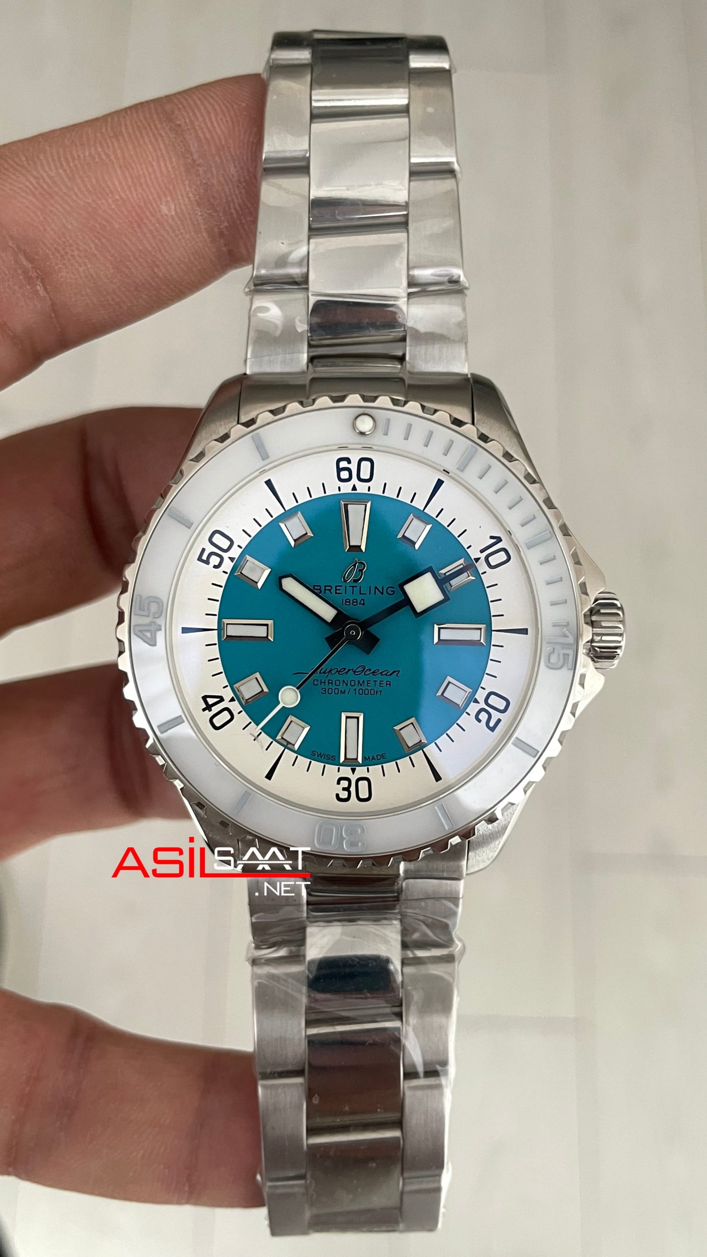 Breitling Superocean A17376 Tiffany 44mm Replika Saat Breitling Superocean A17376 Tiffany 44mm Replika Saat