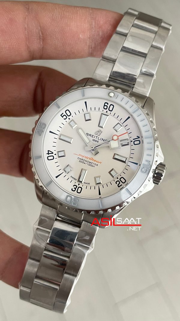 Breitling Superocean Beyaz A17376 44mm Replika Saat Breitling Superocean Beyaz A17376 44mm Replika Saat