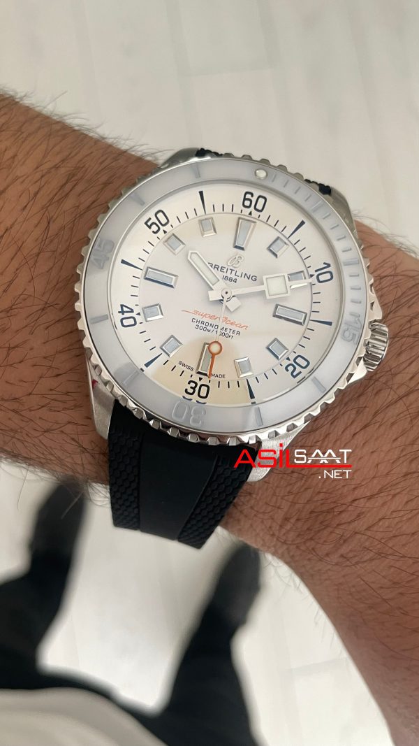 Breitling Superocean Beyaz A17377 44mm Replika Saat