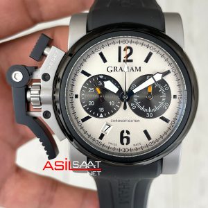 Graham Chronofighter Oversize Beyaz 47mm Replika Saat