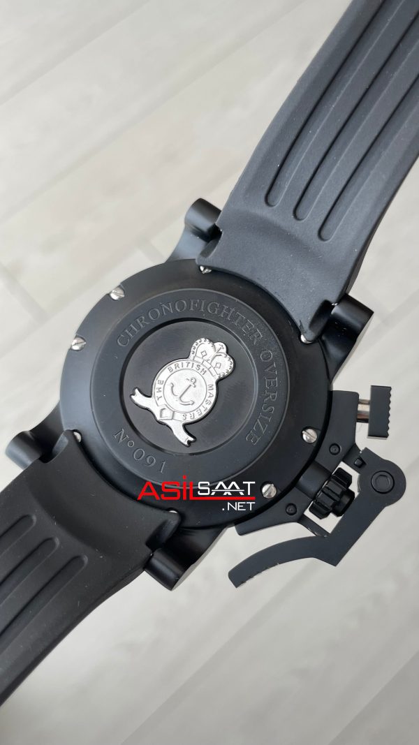 Graham Chronofighter Oversize Black PVD 47mm Replika Saat Graham Chronofighter Oversize Black PVD 47mm Replika Saat
