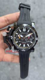 Graham Chronofighter Oversize Commander Siyah Replika Saat