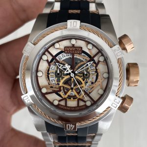 Invicta Zeus Bolt Silver 53mm Silver Rose