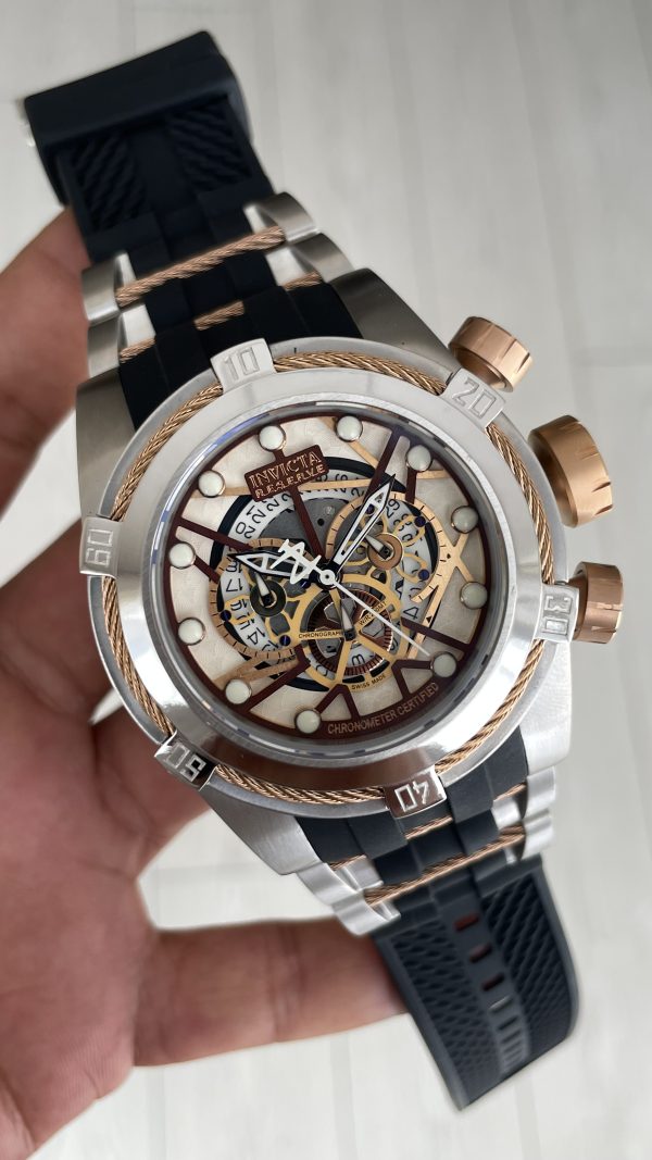 Invicta Zeus Bolt Silver 53mm Silver Rose Invicta Zeus Bolt Silver 53mm Silver Rose