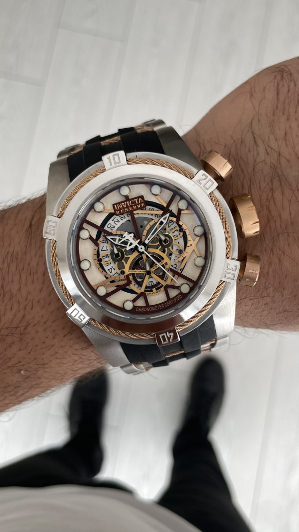 Invicta Zeus Bolt Silver 53mm Silver Rose Invicta Zeus Bolt Silver 53mm Silver Rose