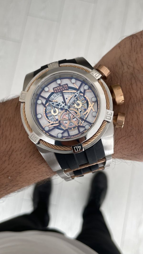 Invicta Zeus Bolt Silver 53mm Silver Rose Invicta Zeus Bolt Silver 53mm Silver Rose