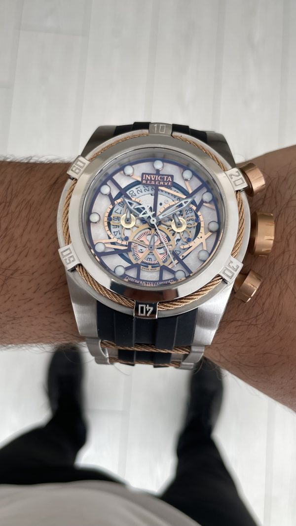 Invicta Zeus Bolt Silver 53mm Silver Rose Invicta Zeus Bolt Silver 53mm Silver Rose