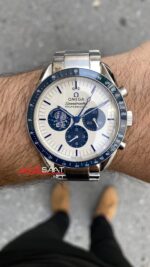 Omega Speedmaster Silver Snoopy Award 50th Anniversary 42 mm Mavi