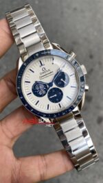 Omega Speedmaster Silver Snoopy Award 50th Anniversary 42 mm Mavi