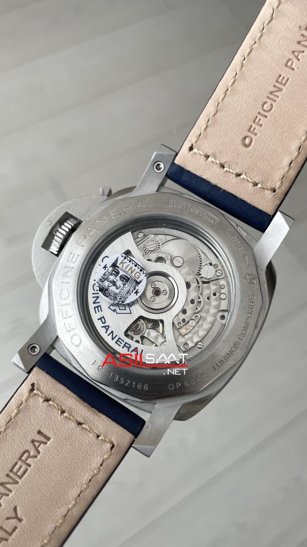 Panerai Luminor GMT Due Power Reserve PAM00964 Mavi 45mm Silver Replika Saat