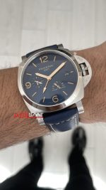 Panerai Luminor GMT Due Power Reserve PAM00964 Mavi 45mm Silver Replika Saat