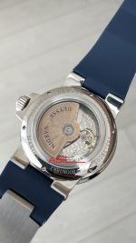 Ulysse Nardin Marine Chronometer Manufacture Beyaz Mavi Kadran 43mm Silver Replika Saat