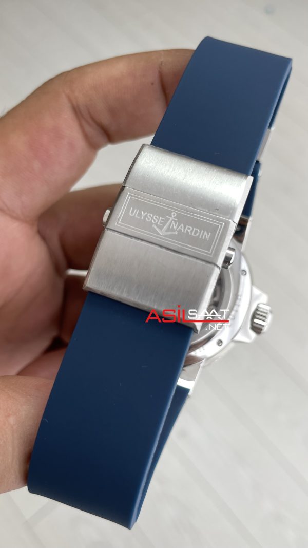 Ulysse Nardin Marine Chronometer Manufacture Beyaz Mavi Kadran 43mm Silver Replika Saat Ulysse Nardin Marine Chronometer Manufacture Beyaz Mavi Kadran 43mm Silver Replika Saat