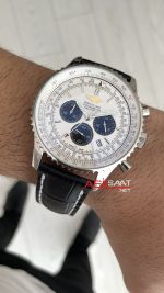 Breitling Navitimer B01 Chronograph Panda AB0127 Beyaz Kadran 45mm Erkek Kol Saati