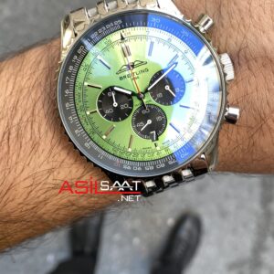Breitling Navitimer Yeşil AB0138 Replika Saat