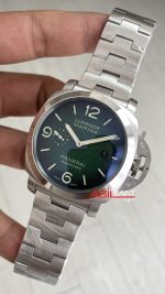 Panerai Luminor Marina PAM00693 Yeşil Kadran 44mm Silver Replika Saat