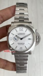 Panerai Luminor Marina PAM00978 Beyaz Kadran 44mm Silver Replika Saat