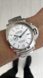 Panerai Luminor Marina PAM00978 Beyaz Kadran 44mm Silver Replika Saat