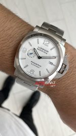 Panerai Luminor Marina PAM00978 Beyaz Kadran 44mm Silver Replika Saat