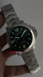 Panerai Luminor Marina Pam01562 Siyah Kadran 44mm Silver Replika Saat