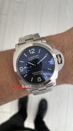 Panerai Luminor Marina Pam01562 Siyah Kadran 44mm Silver Replika Saat