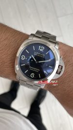 Panerai Luminor Marina Pam01562 Siyah Kadran 44mm Silver Replika Saat