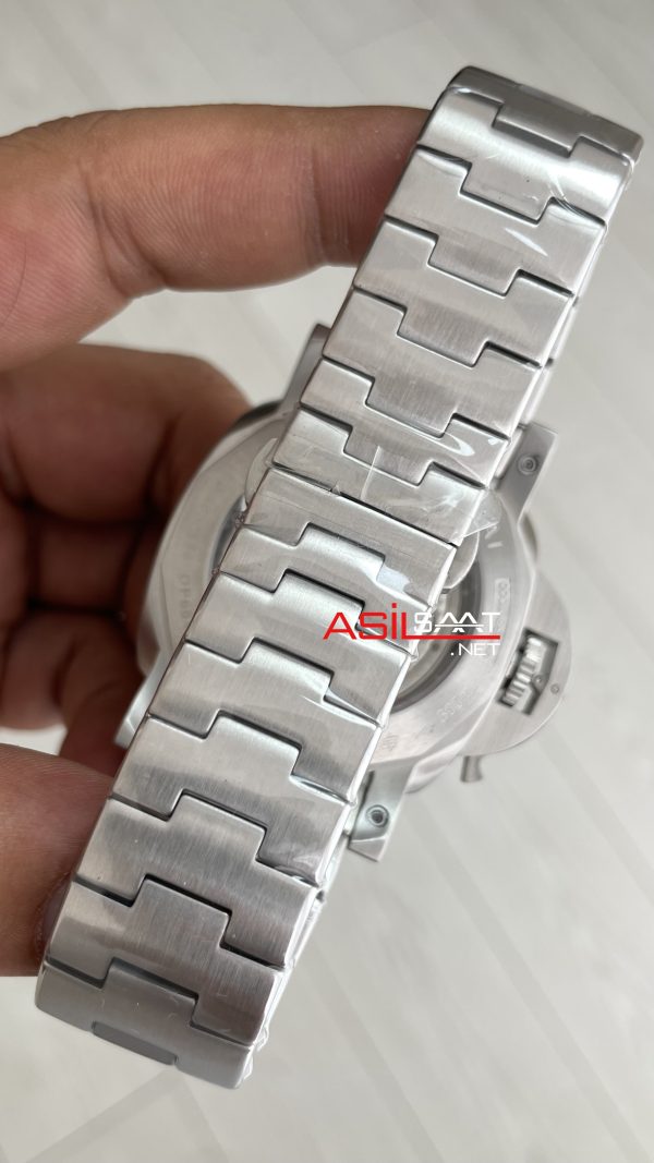 Panerai Luminor Marina Pam01562 Siyah Kadran 44mm Silver Replika Saat