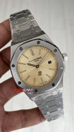 Audemars Piguet Royal Oak Jumbo Extra Thin Somon Kadran 15202BC Replika Saat