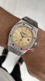Audemars Piguet Royal Oak Jumbo Extra Thin Somon Kadran 15202BC Replika Saat