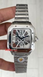 Cartier Santos WHSA0015 Skeleton Large Erkek Kol Saati