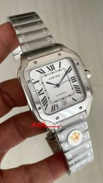 Cartier Santos WSSA0018 Beyaz Large 40mm Replika Saat