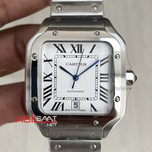Cartier Santos WSSA0018 Beyaz Replika Saat