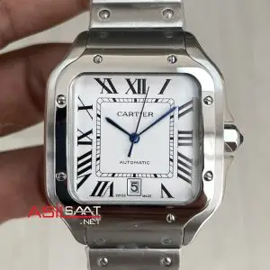 Cartier Santos WSSA0018 Beyaz Replika Saat