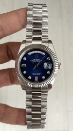 Rolex Day Date Mavi Taşlı 228239 Ombre Blue Diamond Dial 40mm Replika Saat